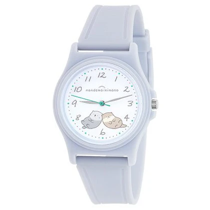 Sun Flame CA2D0001-BL Cute Otter and Sea Lion Design Durable Water-Resistant Strap Quartz Movement Stylish Gift for
