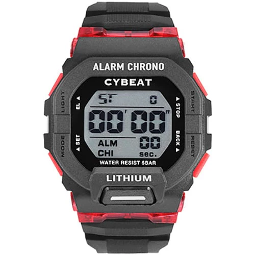 Sun Flame CD2C0010-BK Digital Watch 5 ATM Water Resistant Black Stylish Design Durable Build