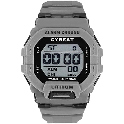 SUN FLAME CD2C0010-GY Stylish Digital Watch with Water Resistance, LED Backlight, Multiple Functions and Durable Design for Everyday Use