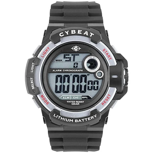 SUN FLAME CD2D0009-SV Waterproof Digital Watch with Backlight, Stopwatch, Durable Design and Long Battery Life for Active Lifestyles
