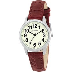 Sun Flame CF2C0016-RE Simple Analog Watch with Embossed Strap Red Elegant Design Water Resistant Classic Style - Image 2