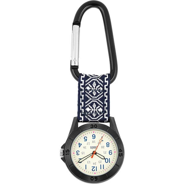 Sun Flame CF2D0025-BK Stylish Hook Watch Unique Pattern Durable Design Water Resistant