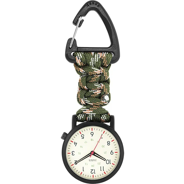 Sun Flame CF2D0026-GR Paracord Hook Watch Durable Lightweight Waterproof Stylish Design