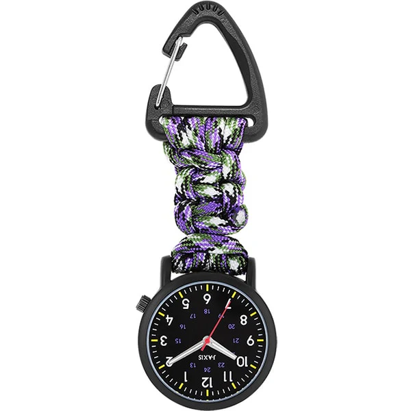 Sun Flame CF2D0026-PU Paracord Hook Watch Durable Waterproof Lightweight Stylish Design