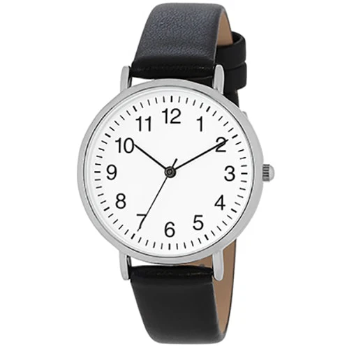 Sun Flame CF3A0021 BK Silent Movement Unisex Watch Large Easy Read Black Fashion Design Ideal for Study and Sleep