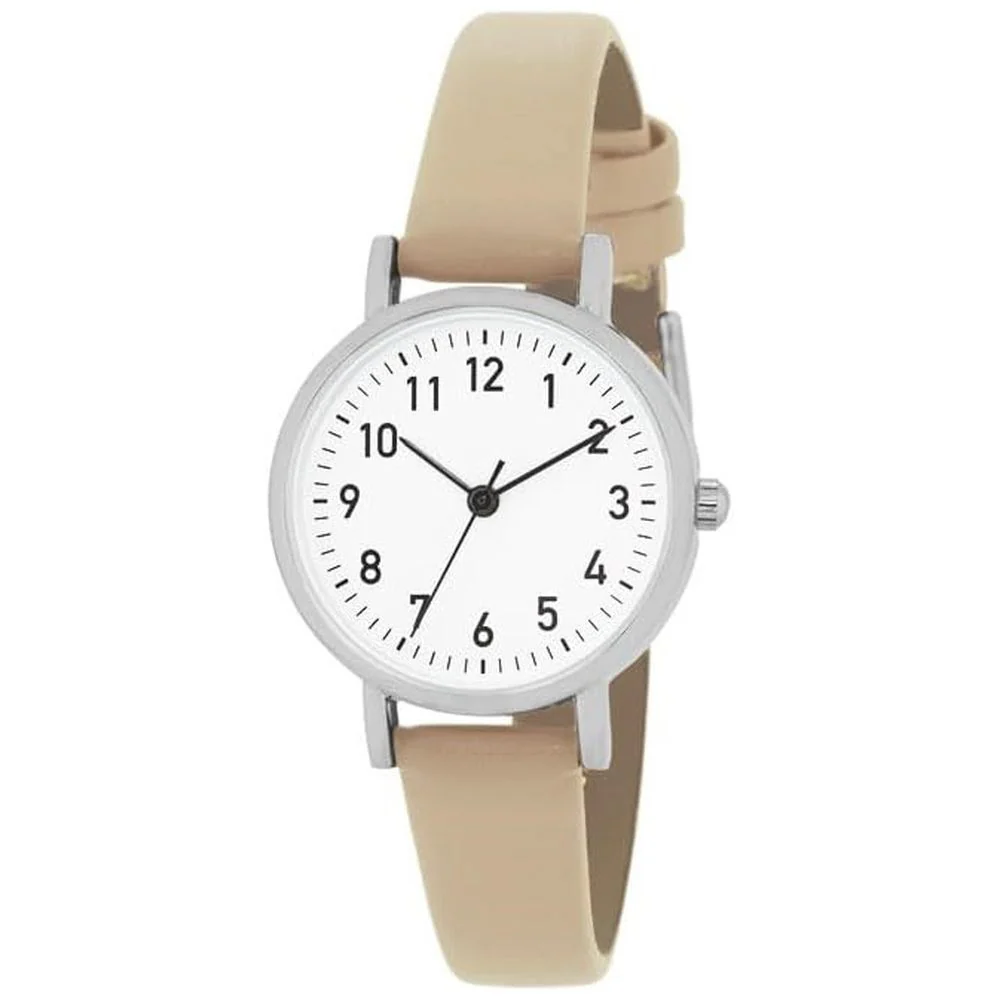 Sun Flame CF3A0022-BE Silent Fashion Watch for Women Stylish Gray Design Comfortable Fit Lightweight
