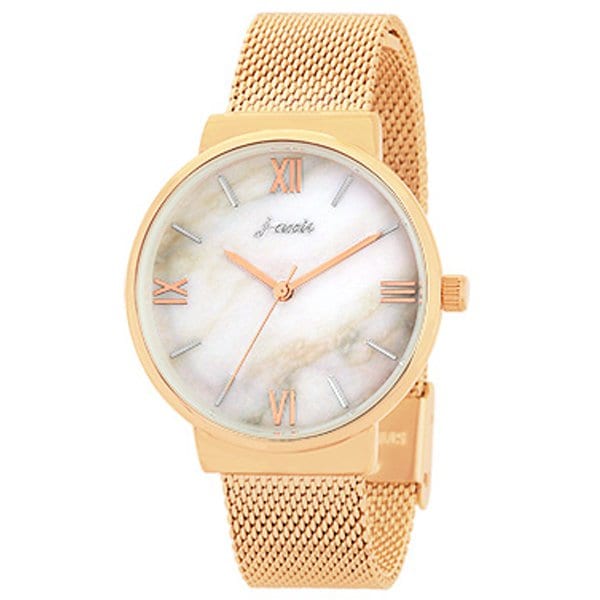 Sun Flame CF3C0014-PG Elegant Design Water Resistant Japanese Movement Stainless Steel Band Classic Style