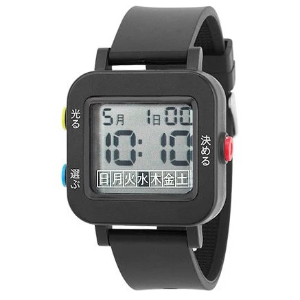 Sun Flame CN2A0001-BK Minimalist Digital Watch Intuitive Color-Coded Buttons Japanese Day Display Lightweight Design - Image 4