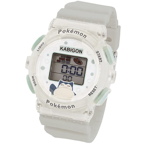 Sun Flame CP3C0005-GY Digital Watch with Pikachu Design Water Resistant LED Display Adjustable Strap
