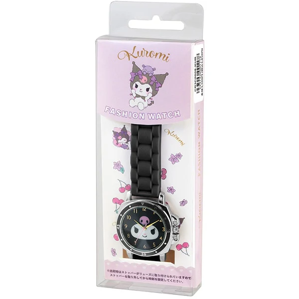 Sun Flame CR3C0008-KUB Quartz Watch Rubber Strap Stylish Black Design Sanrio Kuromi Character - Image 2