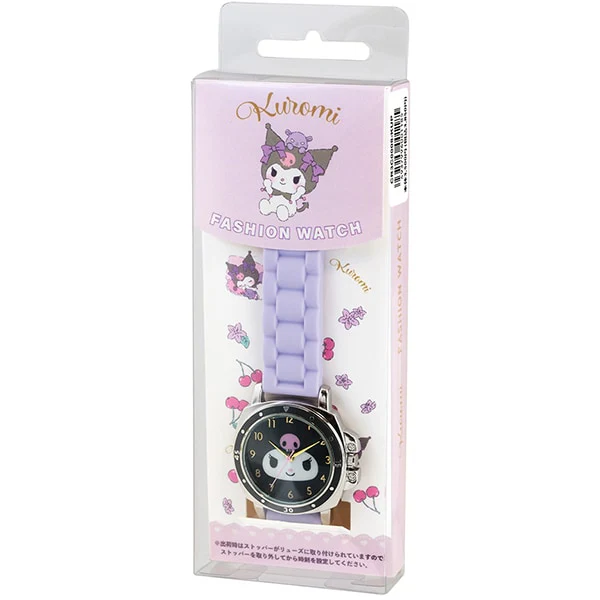 Sun Flame CR3C0008-KUP Stylish Purple Quartz Watch Durable Rubber Strap Sanrio Kuromi Design - Image 2