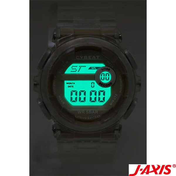 Sun Flame CY26-W Digital Watch Water Resistant LED Display Stopwatch Lightweight Design