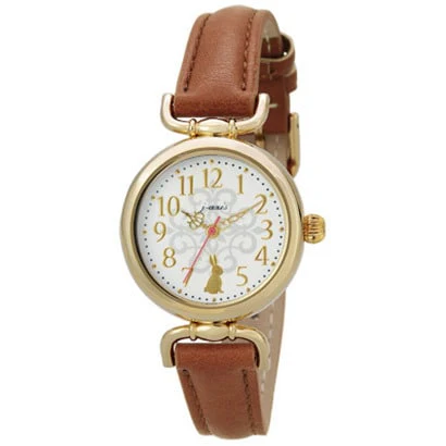 SUN FLAME HL194 BR Elegant Ladies Quartz Watch with Cream Dial, Brown Leather Strap, Water Resistant and Stylish Design for Everyday Wear