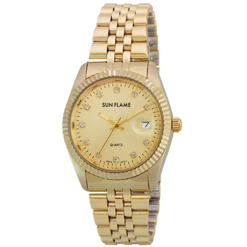 Sun Flame JB6D0002-MGG Elegant Quartz Watch - Water Resistant - Stylish Design - Durable Stainless Steel