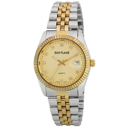 Sun Flame JB6D0002-MTG Quartz Movement Water Resistant Elegant Design Durable Stainless Steel Band - Image 3