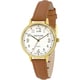 Sun Flame JF4D0009-BR Fashion Watch Made in Japan Brown Leather Strap Elegant Design Water Resistant - Image 2