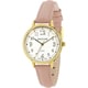 Sun Flame JF4D0009-PI Fashion Watch Made in Japan Pink Leather Strap Elegant Design Water Resistant - Image 2