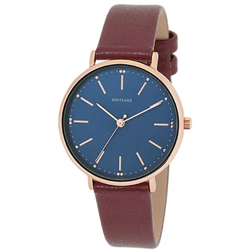Sun Flame JF4D0010-BR Elegant Design Water Resistant Japanese Movement Durable Stainless Steel Band