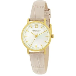 Sun Flame JGAB0009-GY Fashion Watch Made in Tokyo White Mother of Pearl Dial Grey Elegant Design Premium Quality - Image 3