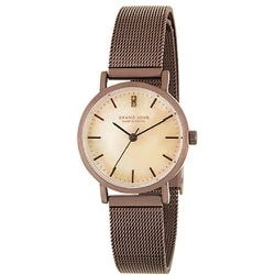 Sun Flame JGAB0010-BR Elegant Design Japanese Movement Water Resistant Genuine Leather Strap - Image 3