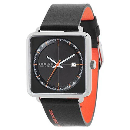 Sun Flame JGBB0007-OR Elegant Japanese Design Water Resistant Automatic Movement Leather Strap