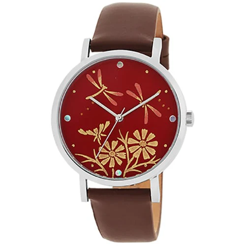Sun Flame JQBF0001-03 Japanese Makie Art Watch Elegant Design Water Resistant Quartz Movement