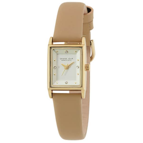 Sun Flame MJ-GJQA04-CA Elegant Women's Watch with Leather Strap Water Resistant Stylish Design Quartz Movement