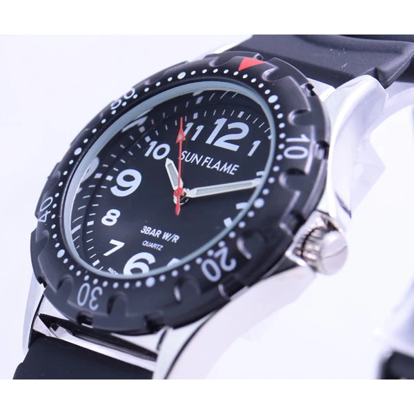 Sun Flame MJG-D87-BBK Japanese Quartz Movement Water Resistant Elegant Design Durable Stainless Steel Band - Image 5