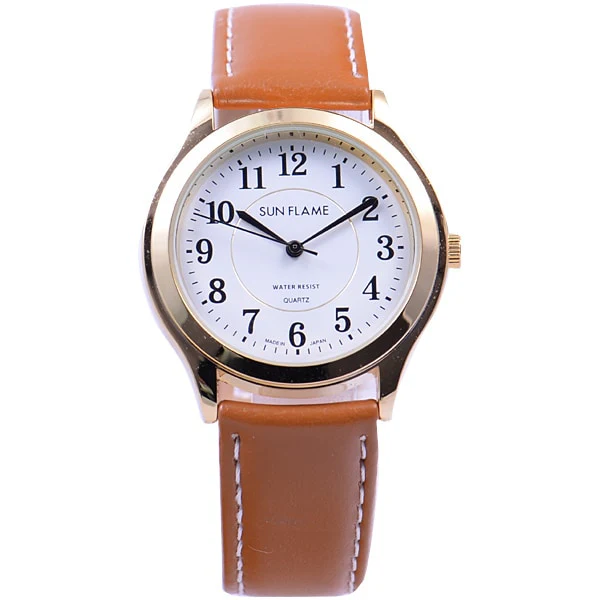 Sun Flame MJG-D88-BR Japanese Quartz Movement Water Resistant Stylish Design Durable Stainless Steel Band - Image 3