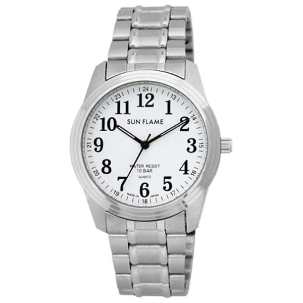 Sun Flame MJG-F78-W Stylish Men's Watch Water Resistant Elegant Design Quartz Movement