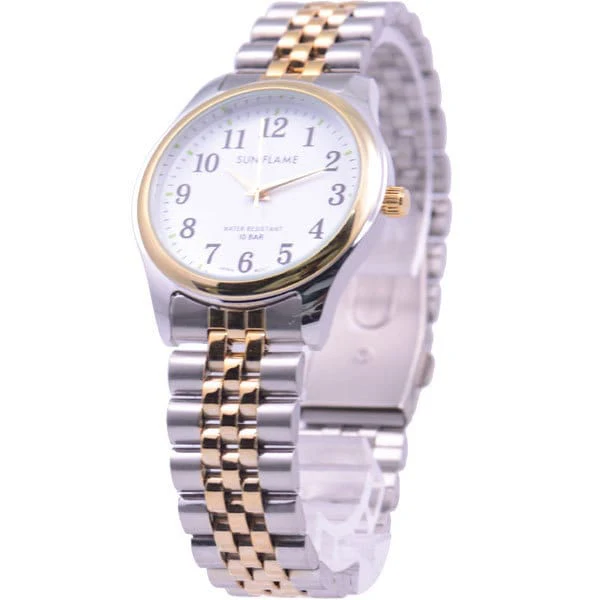 Sun Flame MJG-M35-TW Stylish Design Water Resistant Quartz Movement Durable Stainless Steel Strap - Image 3