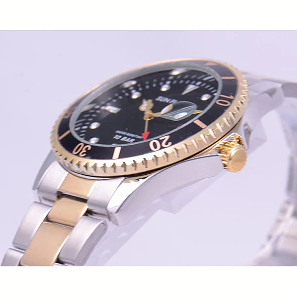 Sun Flame MJG-N37-TBK Stylish Design Waterproof Stainless Steel Quartz Movement Scratch-Resistant Glass - Image 5