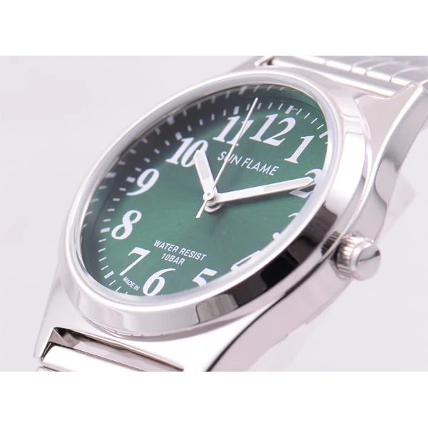 Sun Flame MJG-X04-GR Stylish Quartz Men's Watch Water Resistant Elegant Design Durable Build