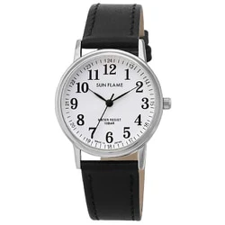 Sun Flame MJG-XD06-BK Stylish Quartz Watch - Water Resistant - Durable Stainless Steel - Elegant Black Design - Image 3