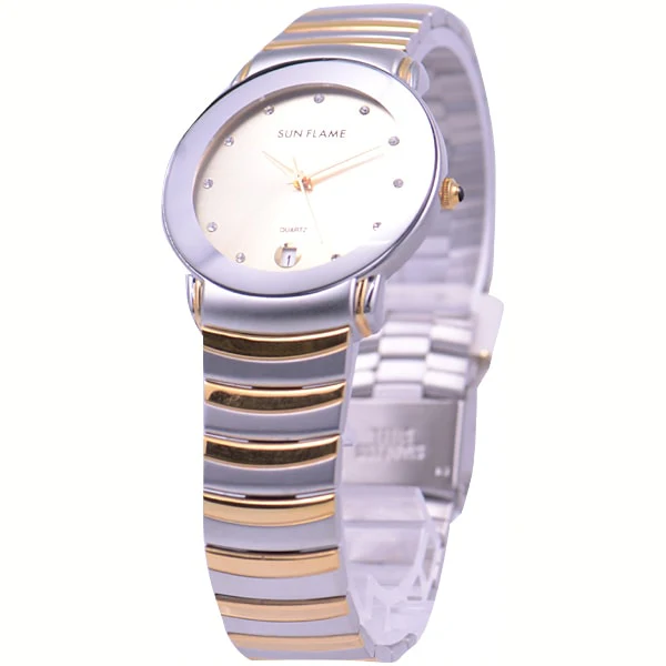 Sun Flame MJG-Y73-T Elegant Design Water Resistant Quartz Movement Stylish Leather Strap - Image 3