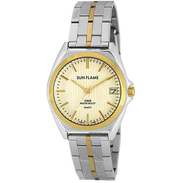 Sun Flame MJG-Z77-TIN Stylish Design Water Resistant Durable Stainless Steel Elegant Watch for Men
