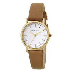 Sun Flame MJGJQA03-CA Fashion Watch GRAND JOUR Made in Tokyo Gray Elegant Design Water Resistant Stylish Timepiece - Image 3