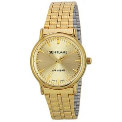 SUN FLAME MJG-X02-G Men's Watch with 10 ATM Water Resistance, Stylish Stainless Steel Metal Band, and Premium Made in Japan Quality - Image 3