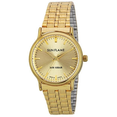 SUN FLAME MJG-X02-G Men's Watch with 10 ATM Water Resistance, Stylish Stainless Steel Metal Band, and Premium Made in Japan Quality - Image 4