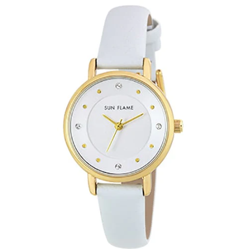 Sun Flame MJL-B19-GY Japanese Quartz Movement Stylish Gray Dial Water Resistant Comfortable Strap