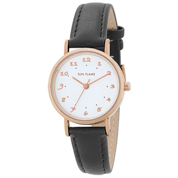 Sun Flame MJL-B27-BK Stylish Women's Watch - Elegant Design - Water Resistant - Quartz Movement - Adjustable Strap