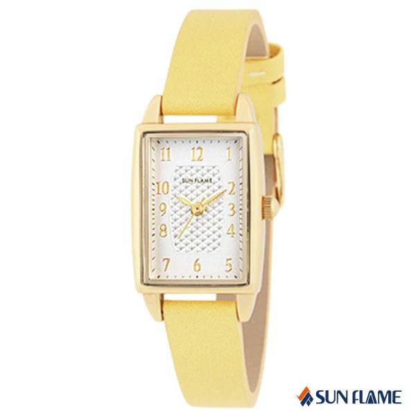 Sun Flame MJL-B30-YE Stylish Design Water Resistant Durable Quartz Movement Adjustable Strap