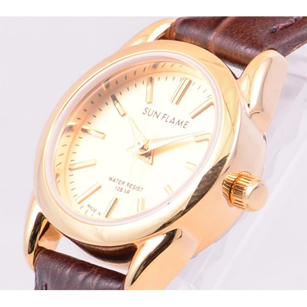 Sun Flame MJL-X07-BR Elegant Quartz Women's Watch Stylish Design Water Resistant Comfortable Fit