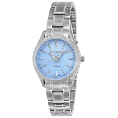 Sun Flame MJZ002-LSBL Elegant Women's Metal Watch - Stylish Design - Water Resistant - Quartz Movement - Perfect for