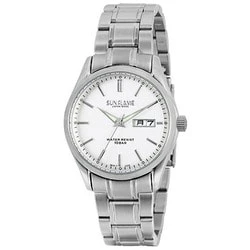 Sun Flame MJZ002-S Elegant Men's Watch Water Resistant Stainless Steel Band Date Display Classic Design - Image 3