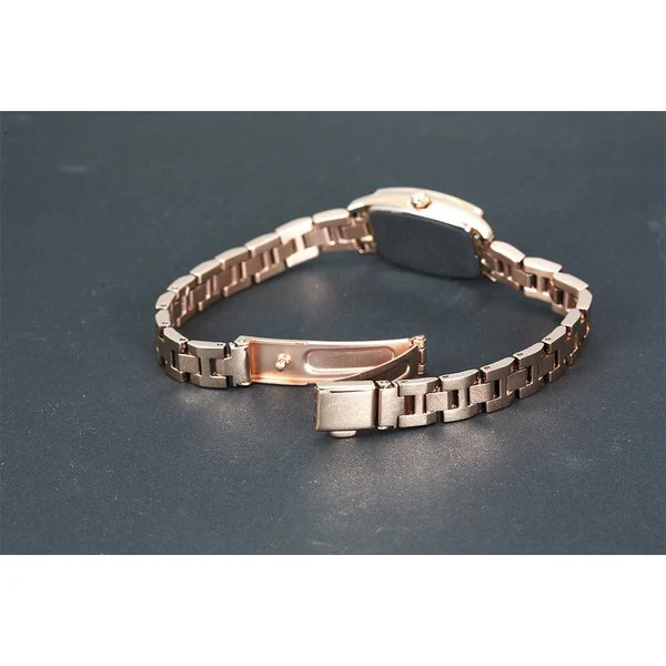 Sun Flame MJZ007-PGW Elegant Solar-Powered Ladies Metal Bracelet Watch Stylish Design Water Resistant Lightweight - Image 2