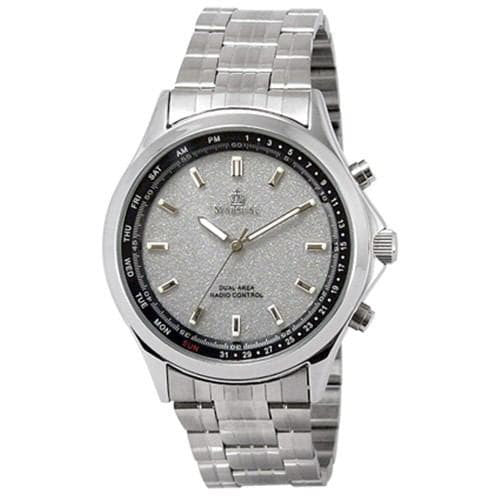 Sun Flame MR68-SV Analog Quartz Watch - Radio Controlled - Water Resistant - Stylish Design - Durable Build