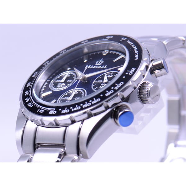 Sun Flame MRZ017-MBL Stylish Men's Watch - Japanese Movement - Water Resistant - Elegant Design - Durable Stainless