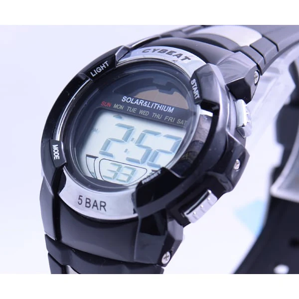 Sun Flame RSM01-BK Stylish Design Water Resistant Durable Strap Quartz Movement