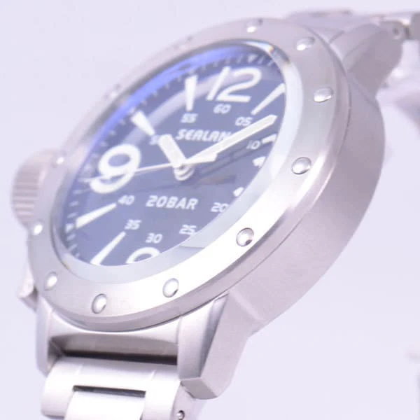 Sun Flame SE32-MBL 20 ATM Water Resistant Stylish Design Durable Stainless Steel Elegant Black Dial